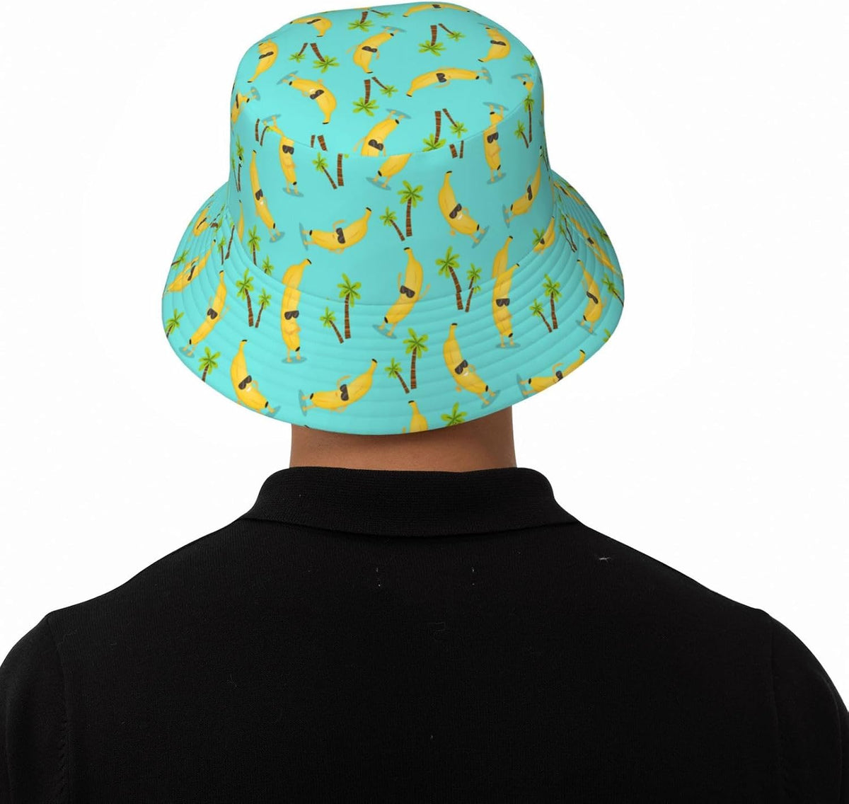 Cool Banana Bucket Hat Summer Beach Travel Sun Hat Packable Fisherman Cap for Men Women
