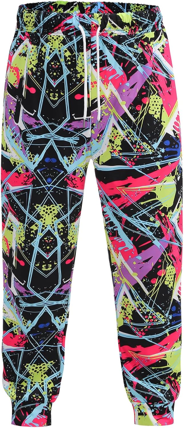 Unisex Funny 3D Print Graphic Sport Jogging Pants Casual Novelty Trousers with Pockets