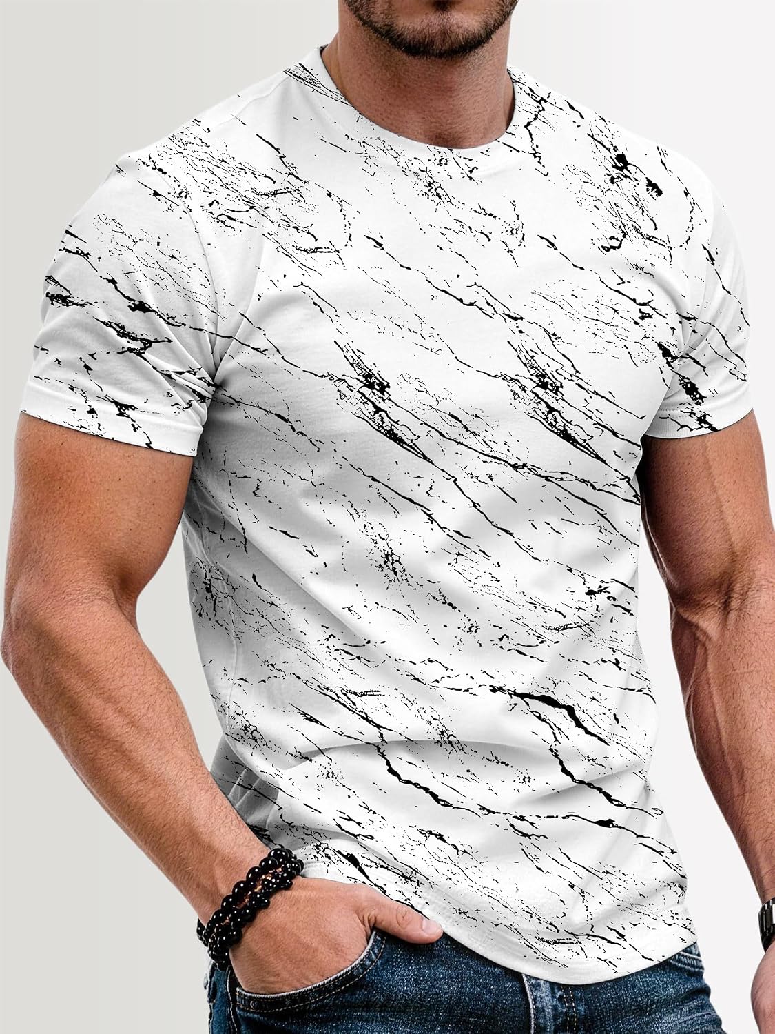 Mens Graphic Tees Short Sleeve Crew Neck Casual Shirts Summer T Shirts Hipster Hiphop Design