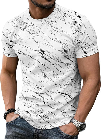 Mens Graphic Tees Short Sleeve Crew Neck Casual Shirts Summer T Shirts Hipster Hiphop Design