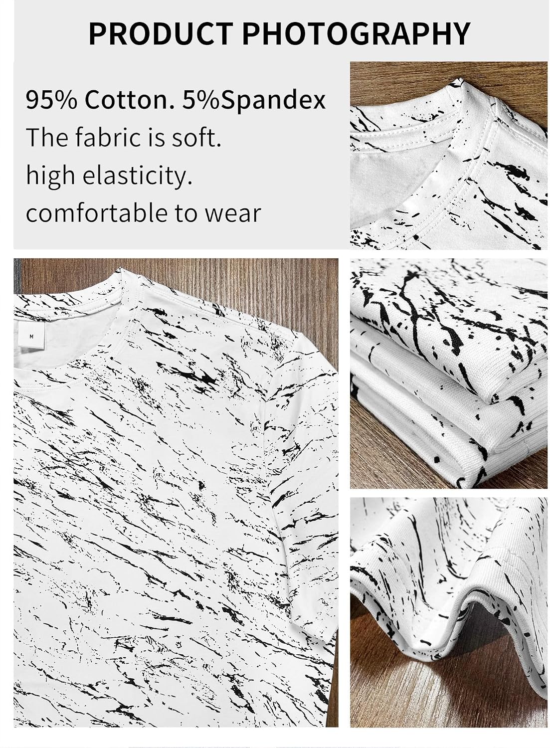 Mens Graphic Tees Short Sleeve Crew Neck Casual Shirts Summer T Shirts Hipster Hiphop Design